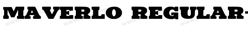 Maverlo Regular字体转换